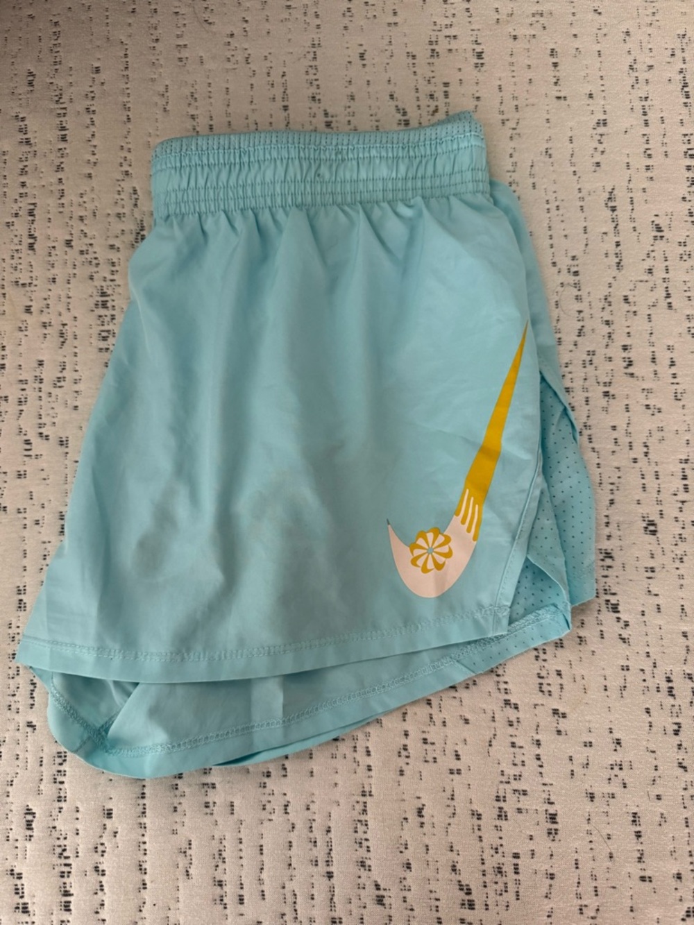 Light Aqua Nike DriFit Shorts
